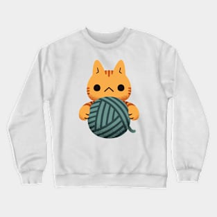 Yarn Kitty - Orange Crewneck Sweatshirt